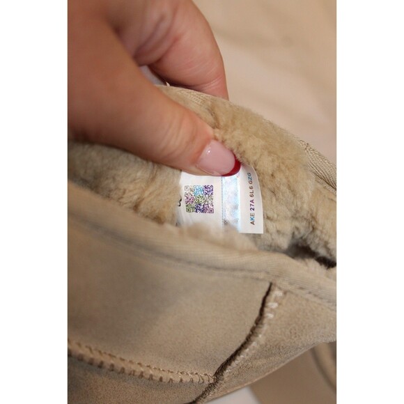 UGG WOMEN NEW HEIGHTS ULTRA MINI PLATFORM SUEDE SHEARLING LINED BOOTS MUSTARD - Picture 6 of 7